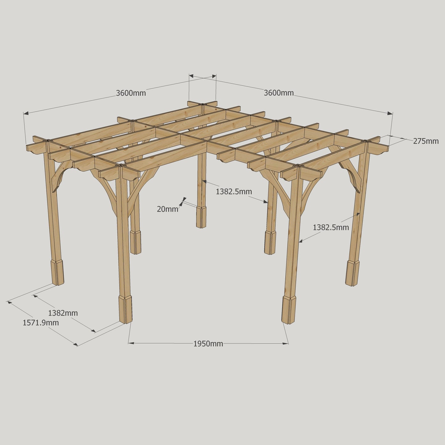 Premium Corner Pergola