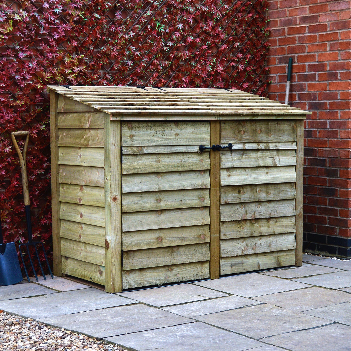 Morcott double wheelie bin storage unit