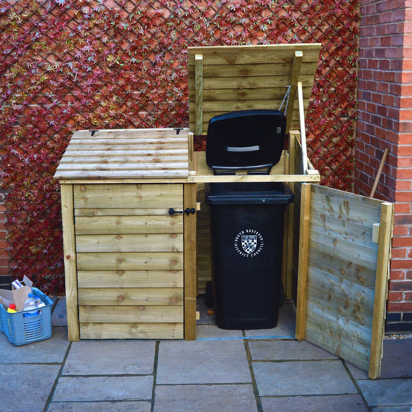 Morcott double wheelie bin storage unit