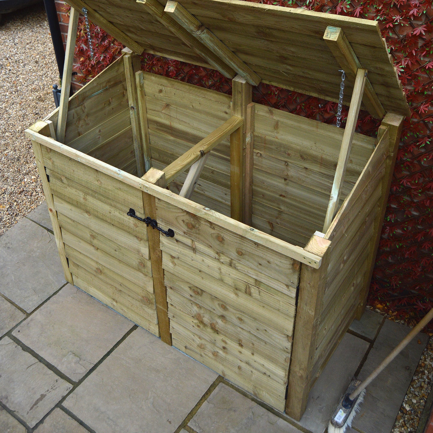 Morcott double wheelie bin storage unit