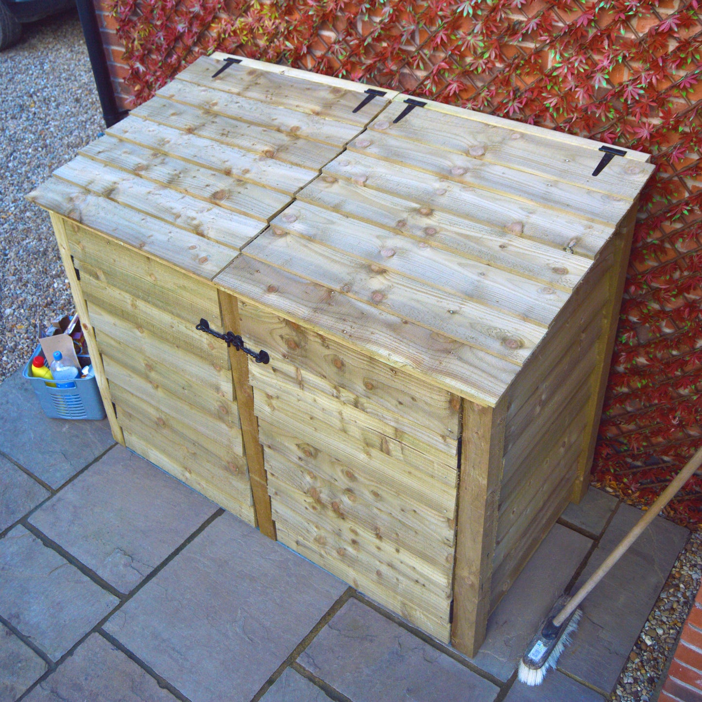 Morcott double wheelie bin storage unit