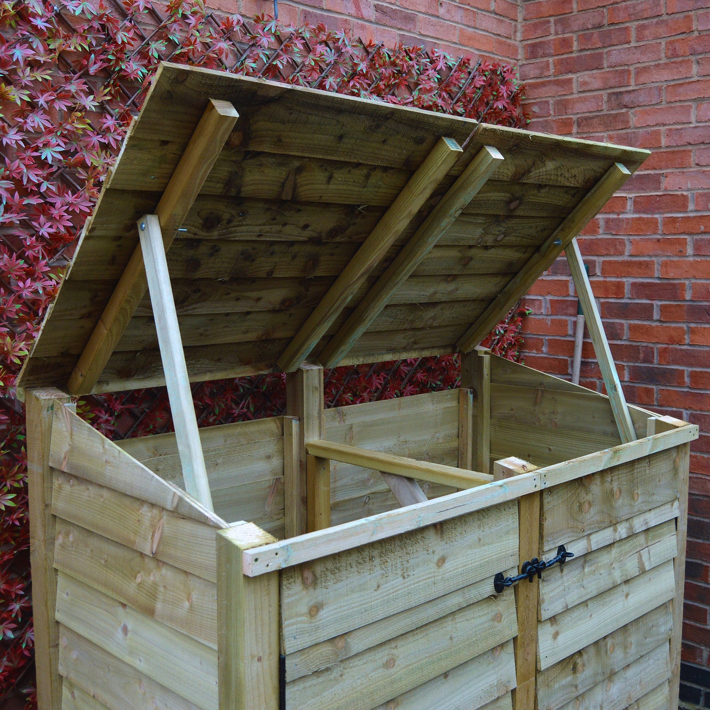 Morcott double wheelie bin storage unit