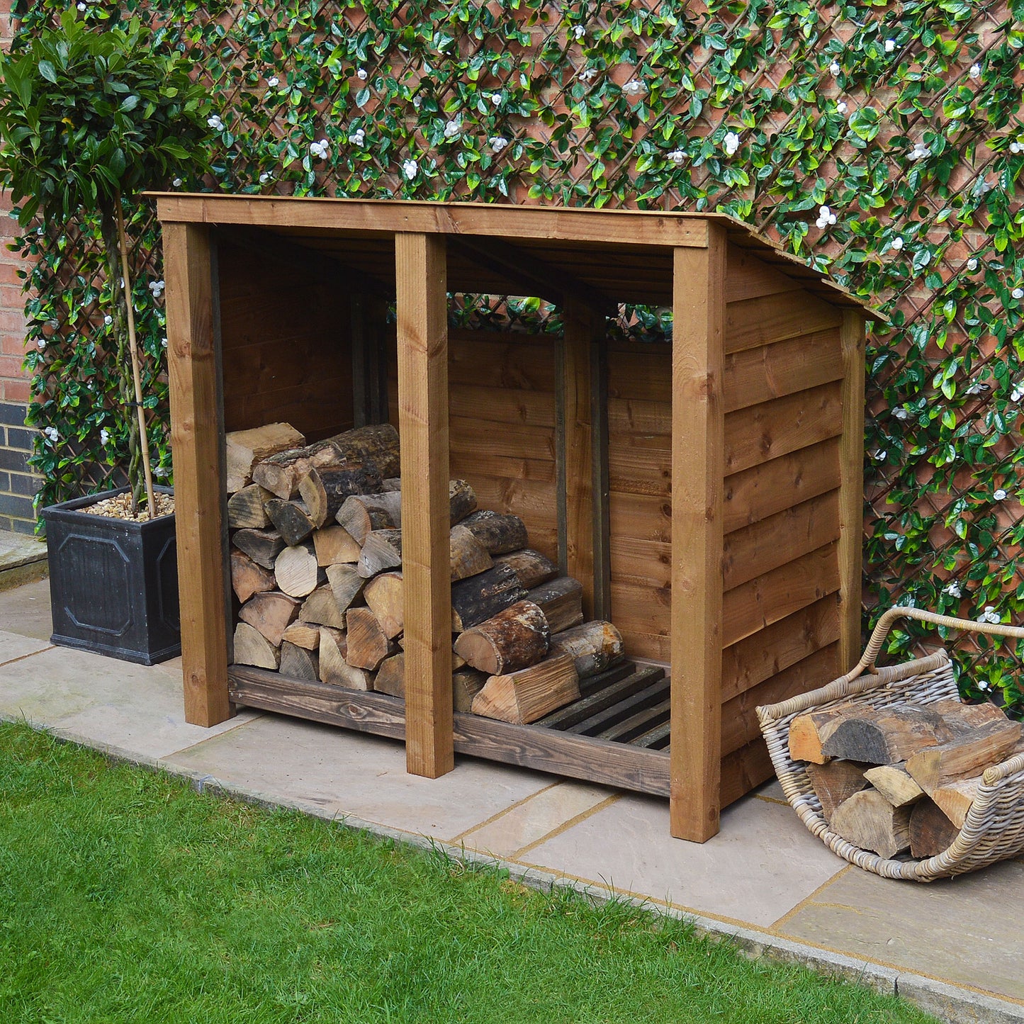 Cottesmore Log Store - 5ft Wide