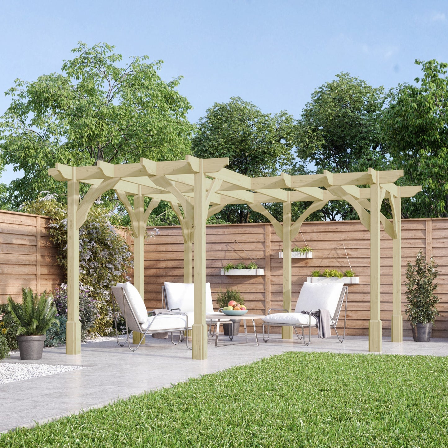 Premium Corner Pergola