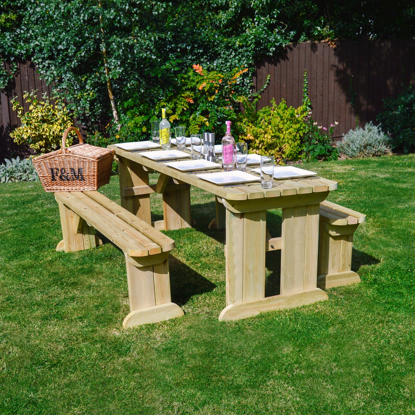 Tinwell Picnic Table And Bench Set