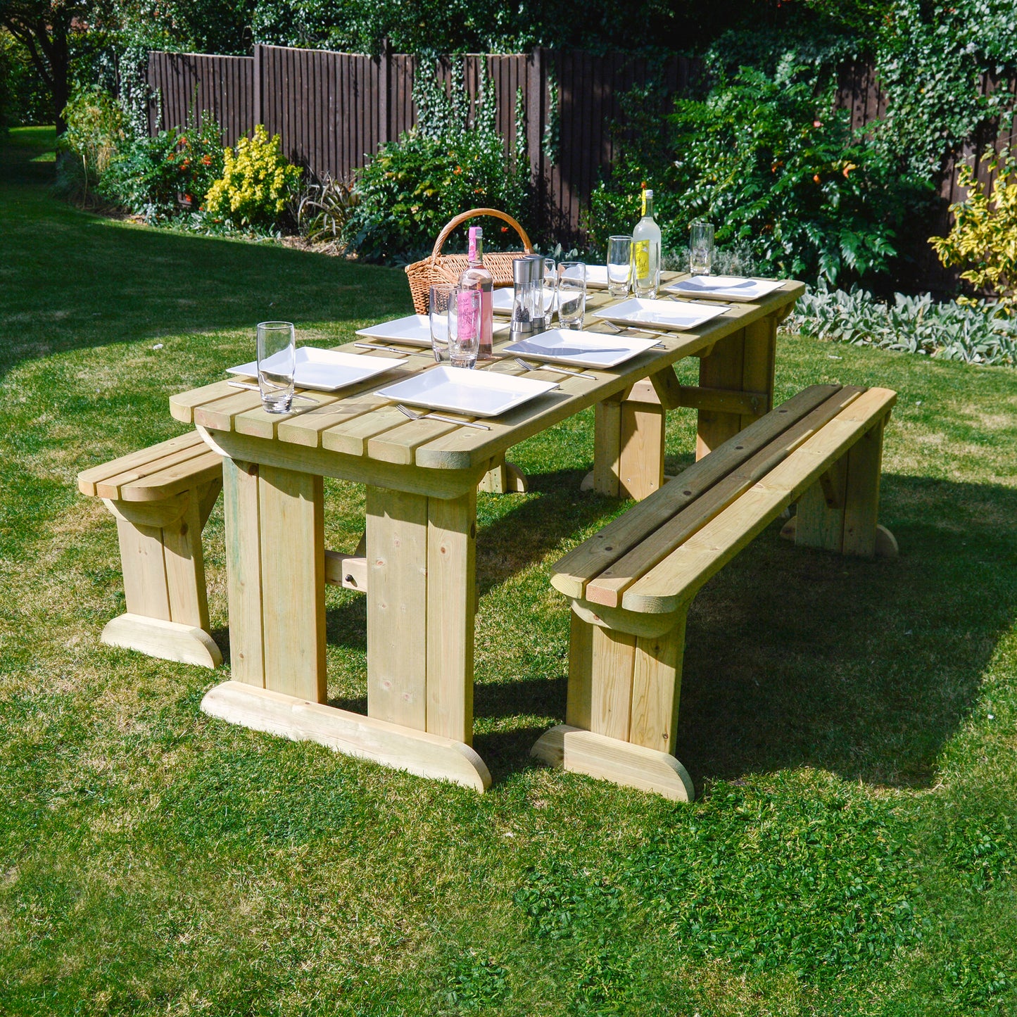 Tinwell Picnic Table And Bench Set