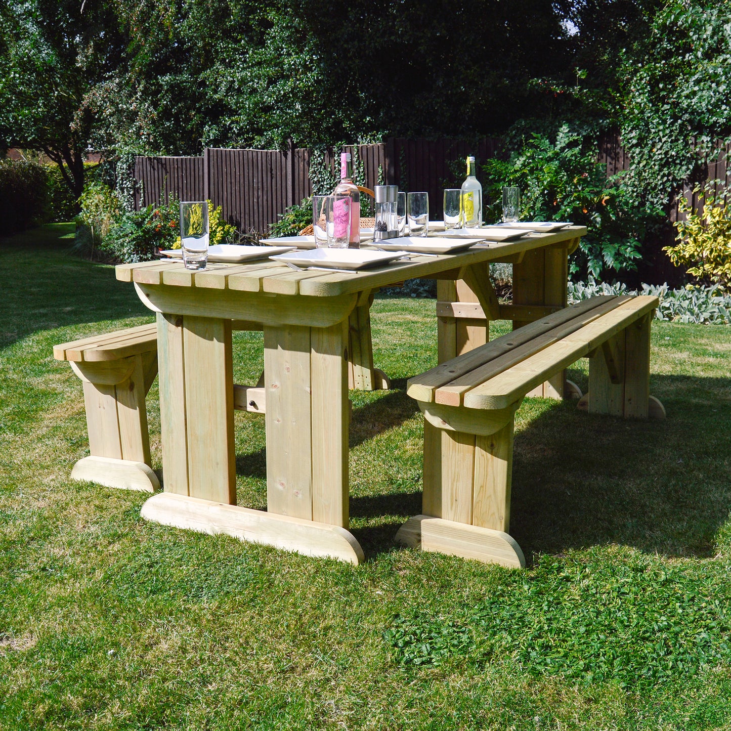 Tinwell Picnic Table And Bench Set