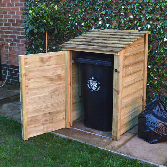 Morcott single wheelie bin storage unit