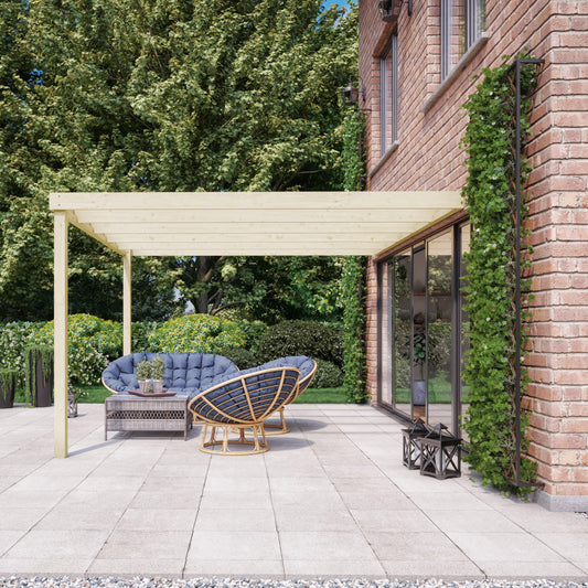 Wall Mounted Box Pergola - 1.8m Depth